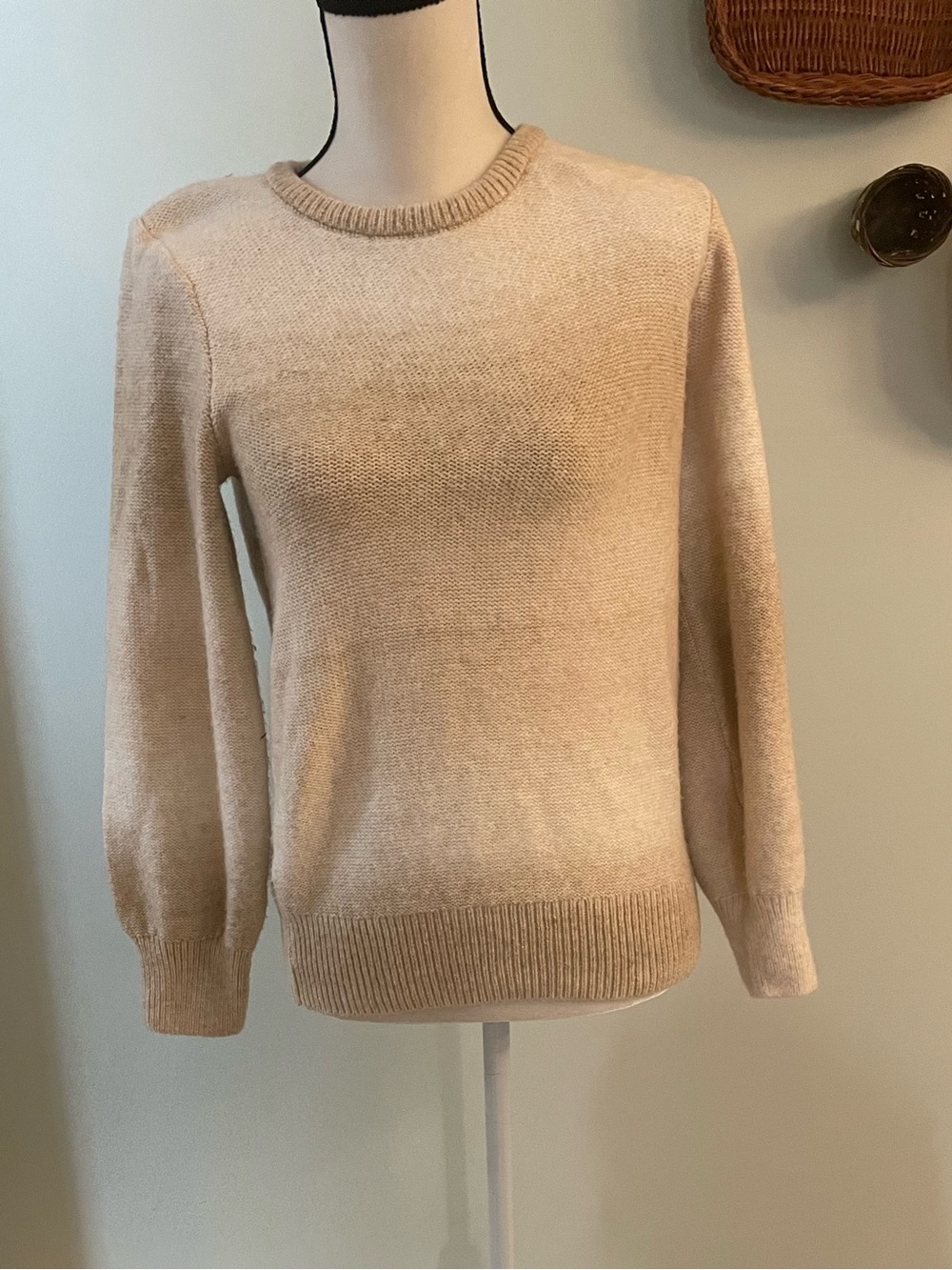 Chaps Cream Crewneck Sweater - Soft Neutral Knit